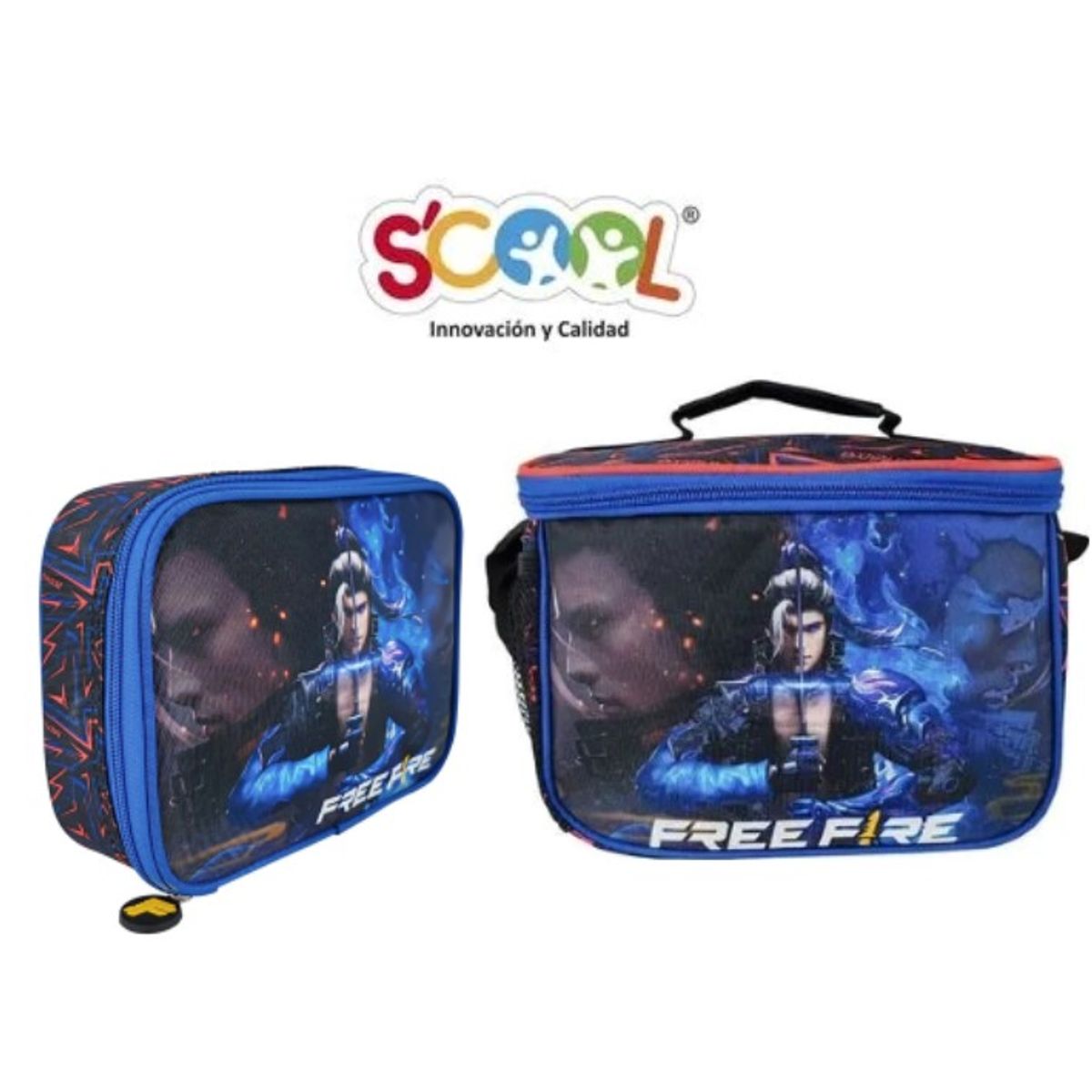 SCOOL - LONCHERA Y CARTUCHERA SCOOL MAGIC FREE FIRE