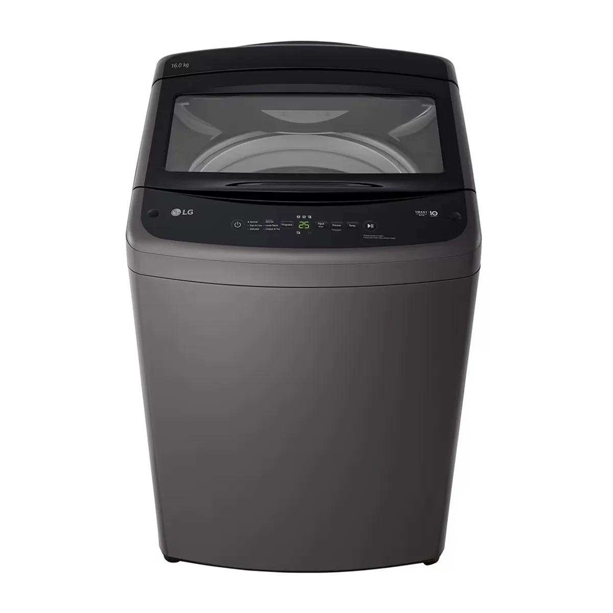 LG - Lavadora LG 16KG Carga Superior con TurboDrum WT16BVTB Negro Claro