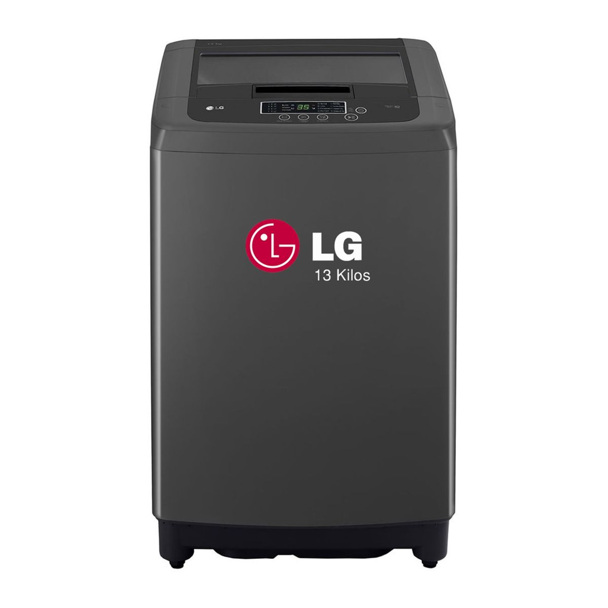LG - Lavadora LG 13 kg Carga Superior Smart Inverter TurboDrum WT13BPBK Negro Claro