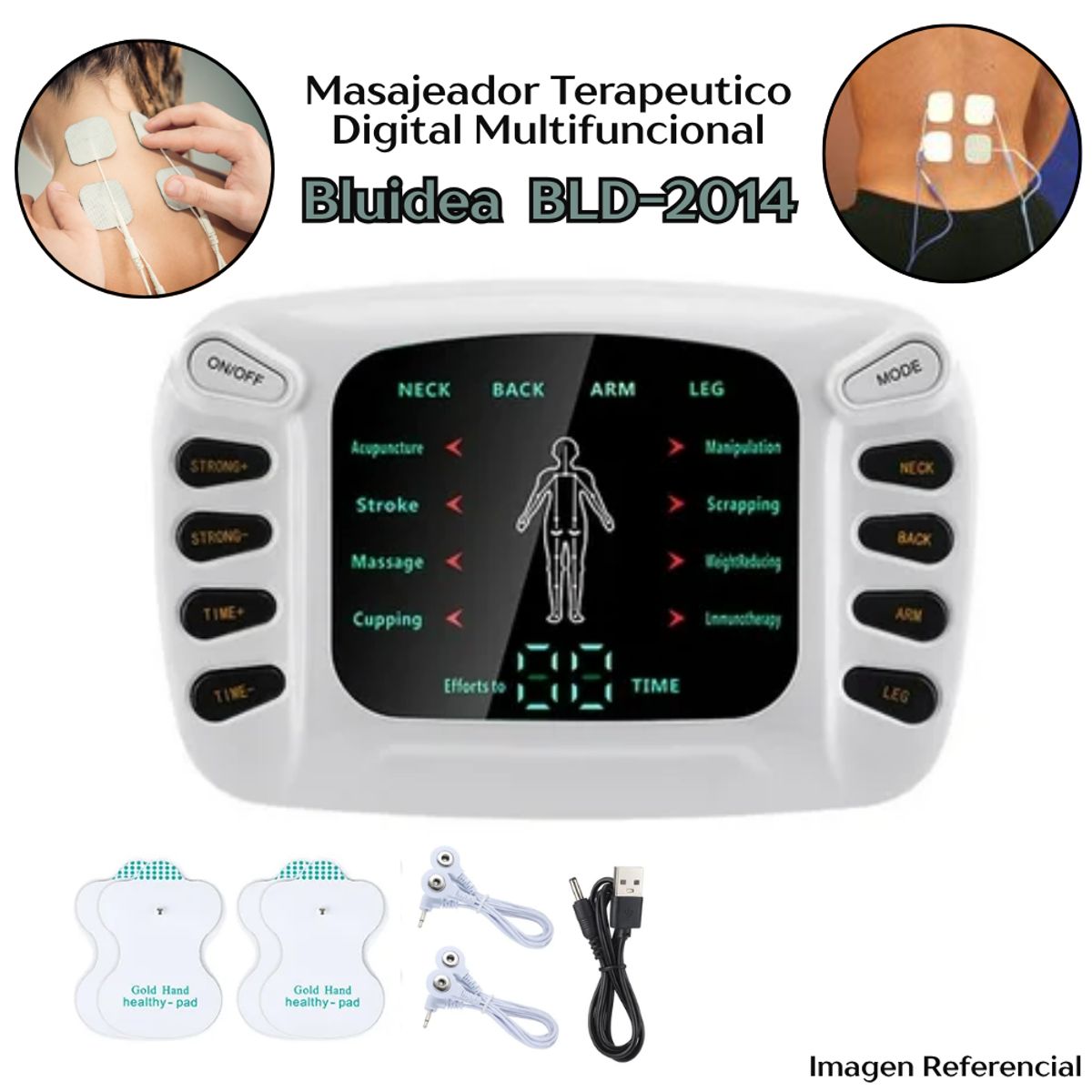 GENERICO - Masajeador Blueidea Terapeutico Digital BLD-2014