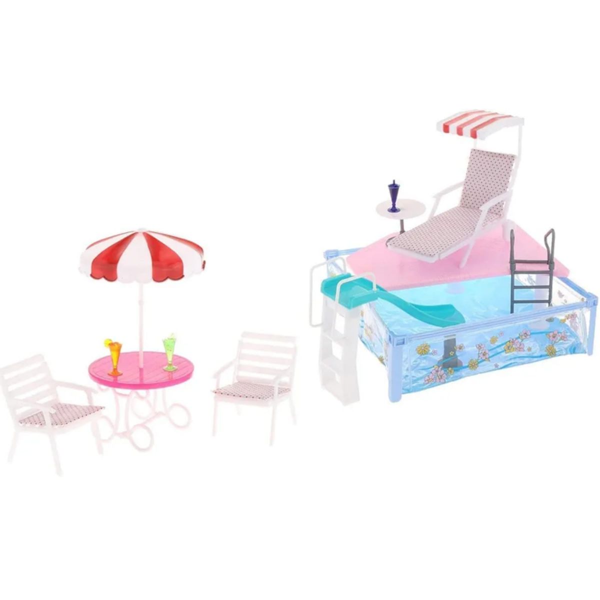 GENERICO - SET DE JUEGO DE PISCINA PARA MUÑEC