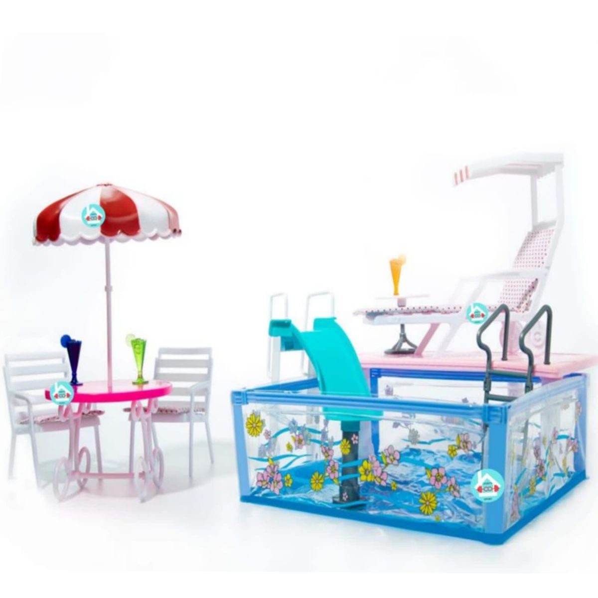 GENERICO - SET DE JUEGO DE PISCINA PARA MUÑEC