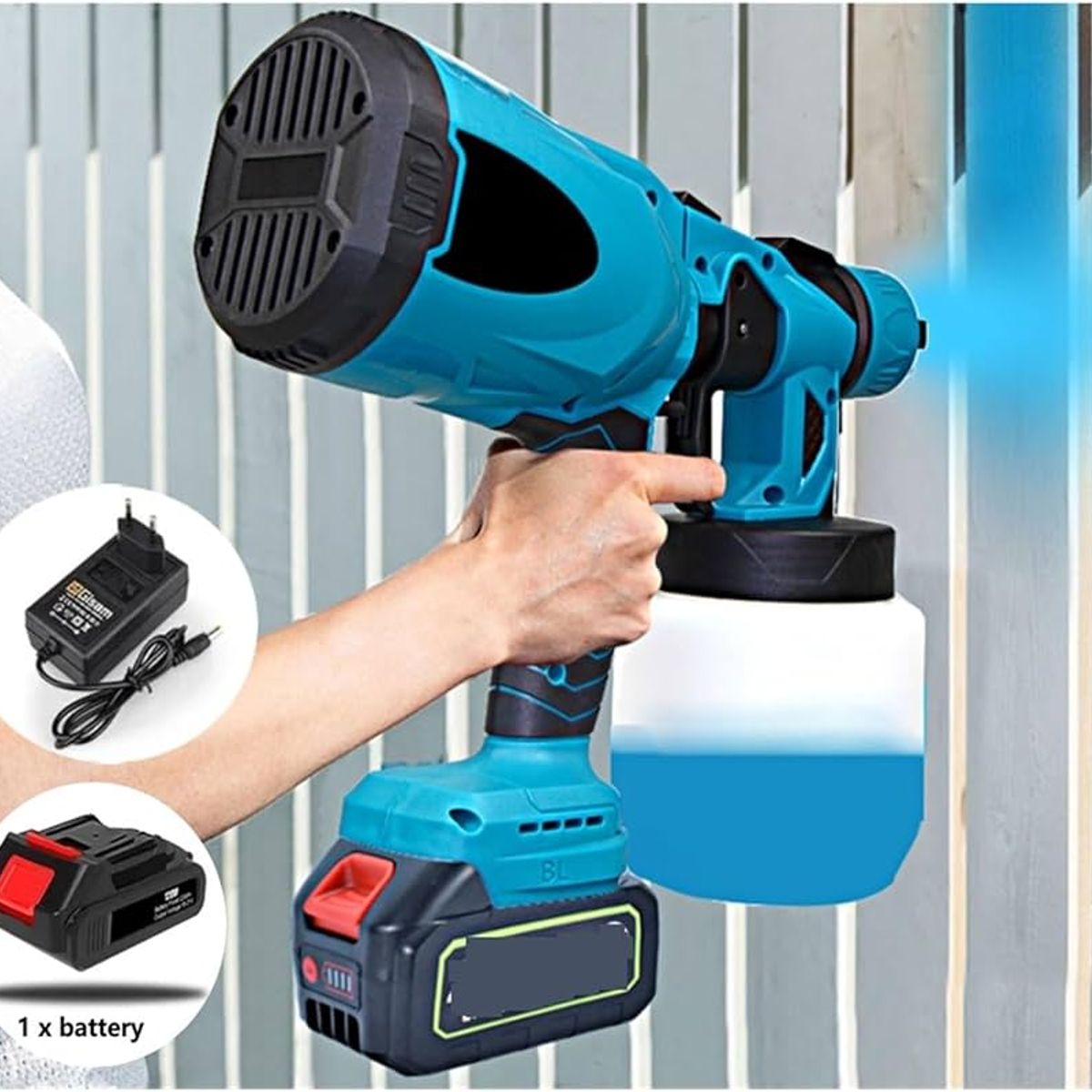 OEM - Pistola de Pintura Inalámbrica 21V para Todo Tipo de Superficie