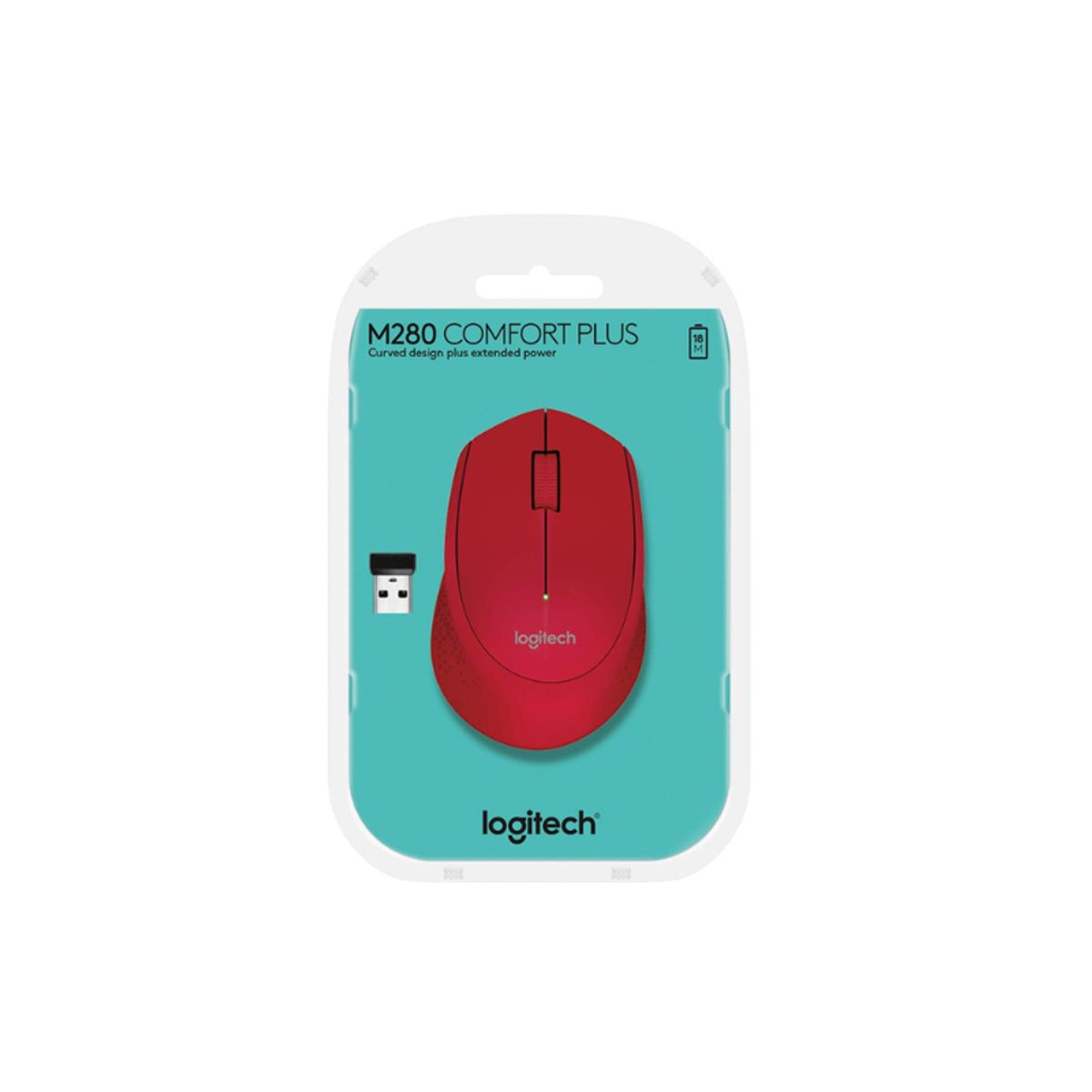 LOGITECH - Mouse Logitech M280 Wireless Red