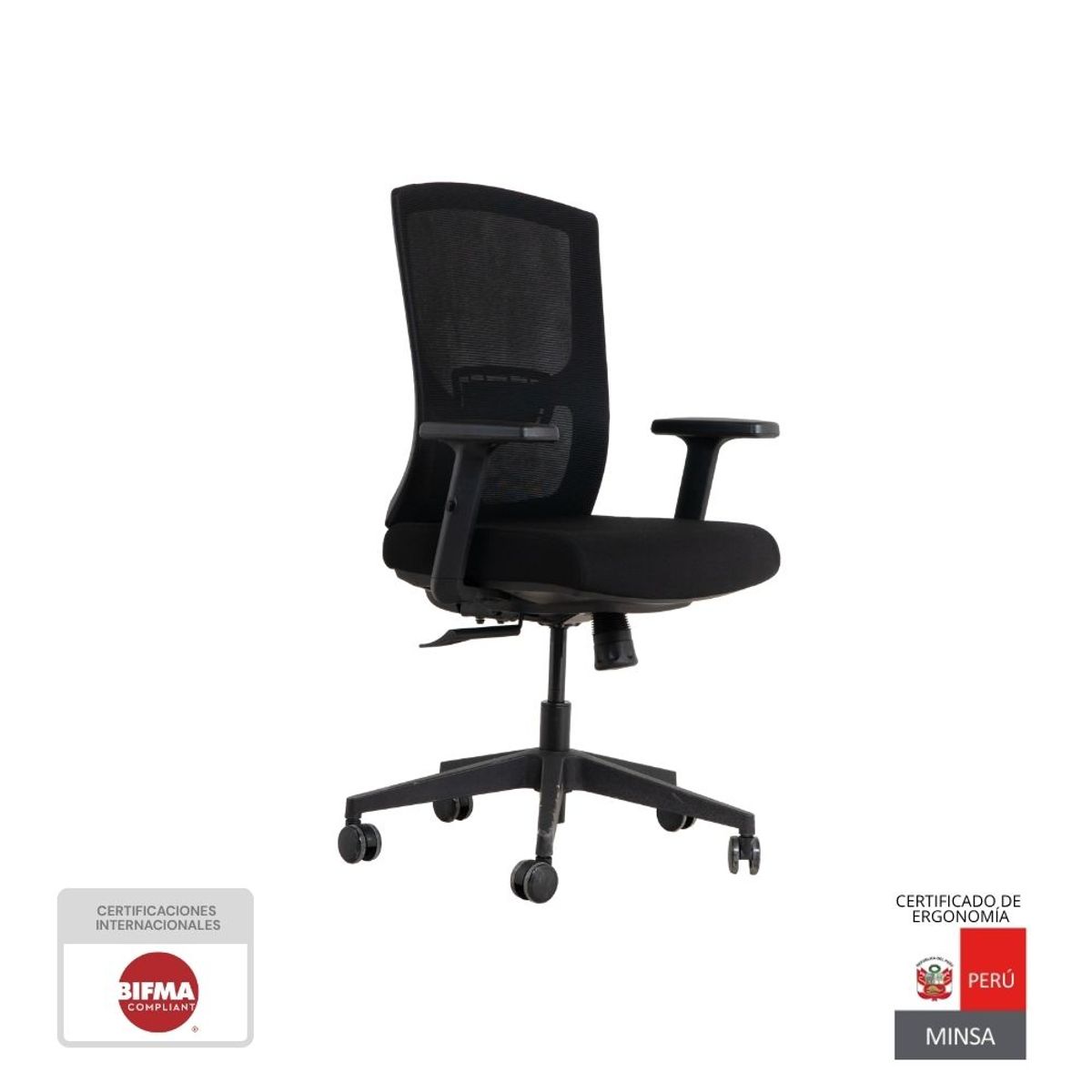 NIHM - Silla De Oficina Ergonómica Giratoria Operativa Nihmo 2 Negro