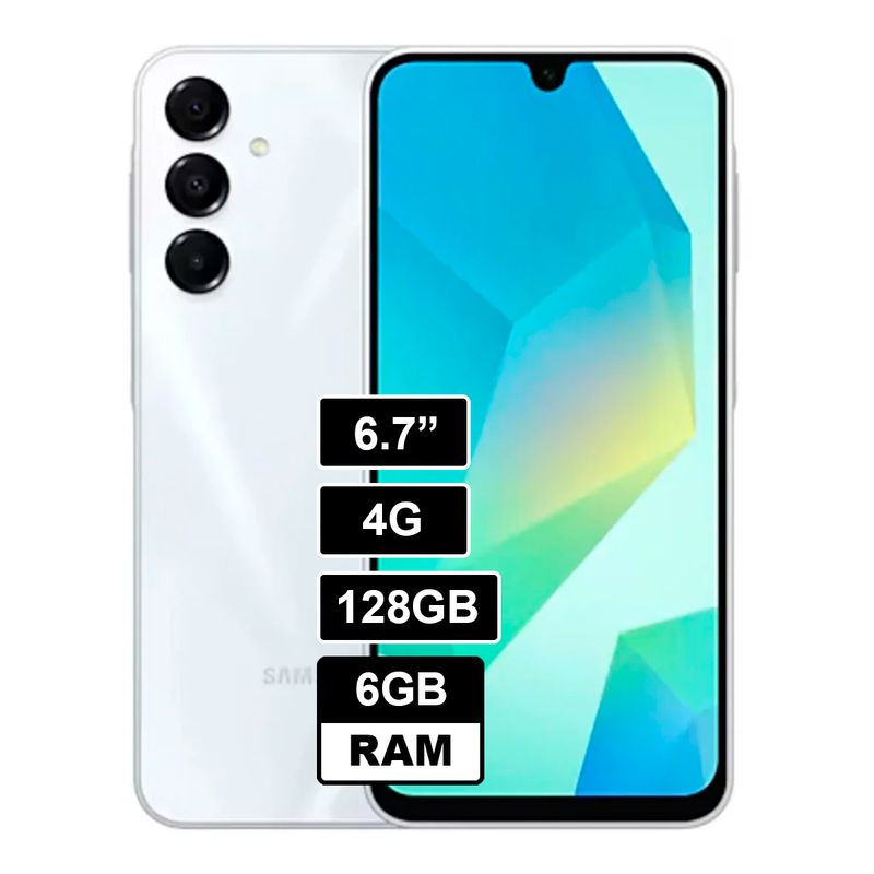 SAMSUNG - CELULAR SAMSUNG GALAXY A16 4G 6GB 128GB - BLANCO
