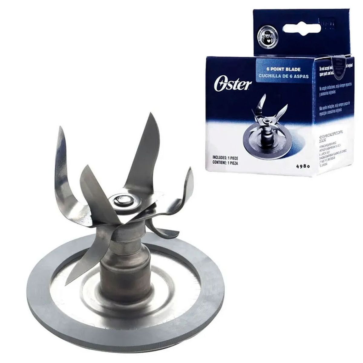 OSTER - Cuchilla Picahielo 6 aspas con Anilllo de Goma 4980