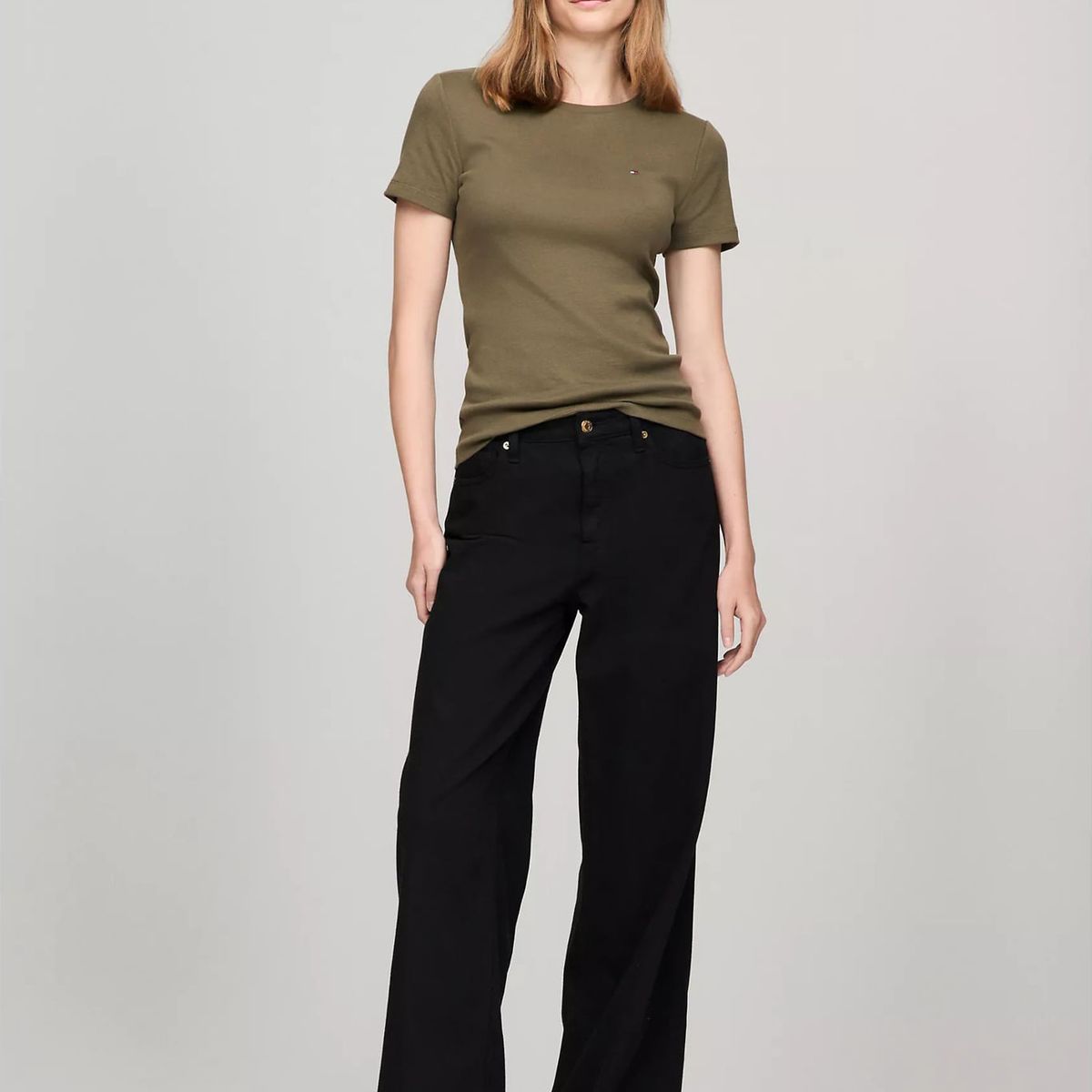 TOMMY HILFIGER - CAMISETA W S/S CREW NEW FAVE