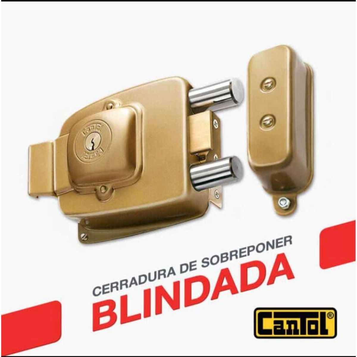 CANTOL - Cerradura de Sobreponer Maxima 1000 Cantol 3 GOLPES