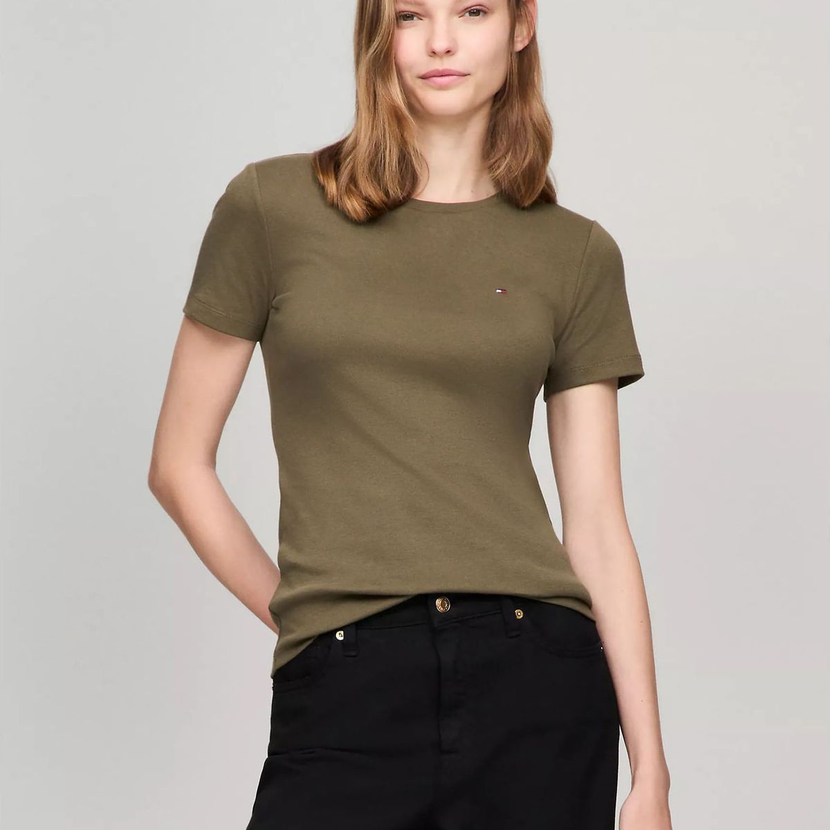 TOMMY HILFIGER - CAMISETA W S/S CREW NEW FAVE