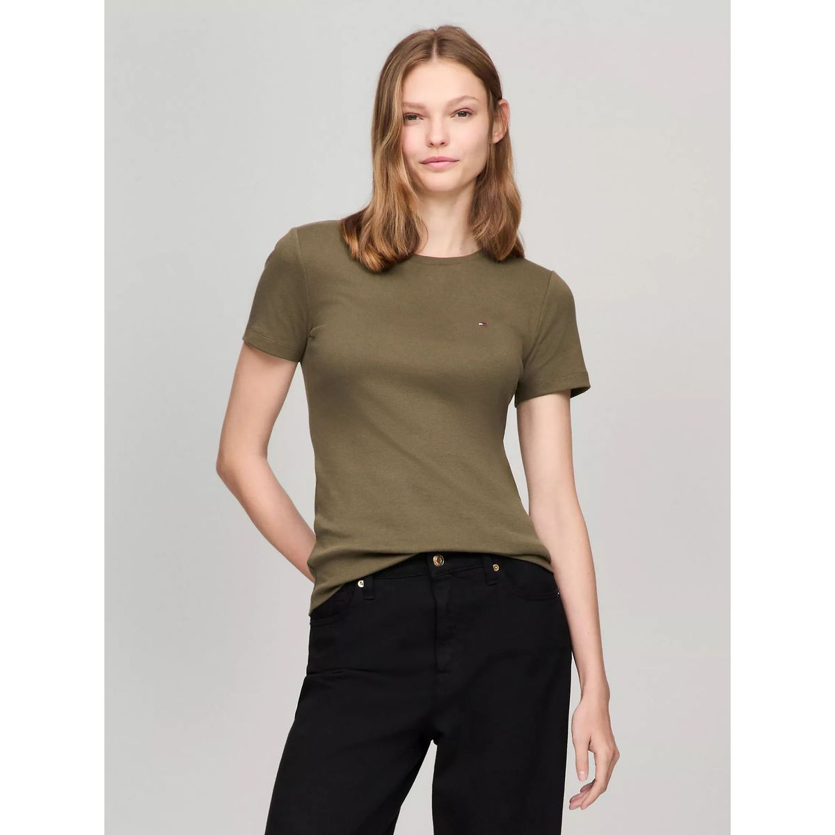 TOMMY HILFIGER - CAMISETA W S/S CREW NEW FAVE