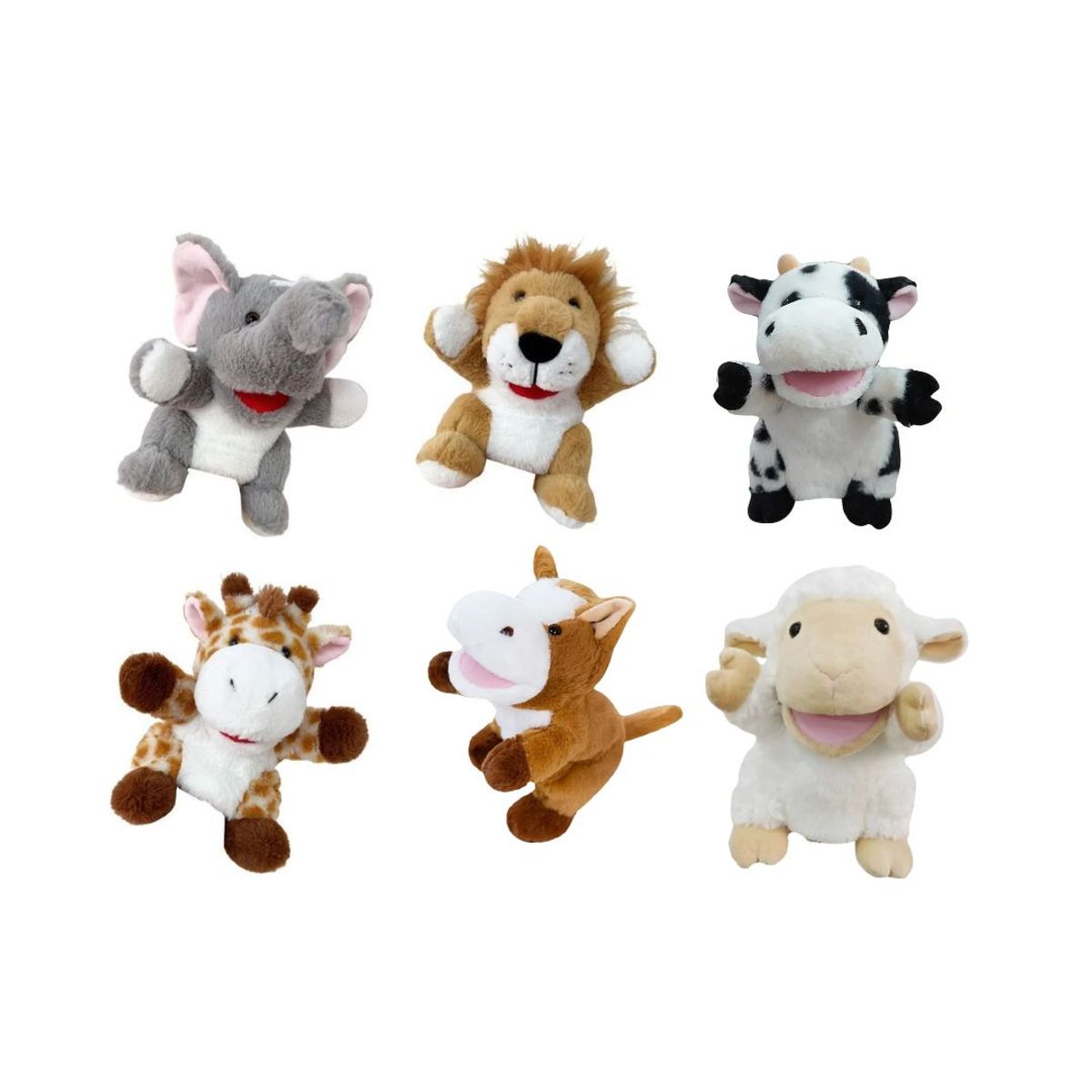 GENERICO - Pack de 2 Títeres de Peluche Animal del Bosque