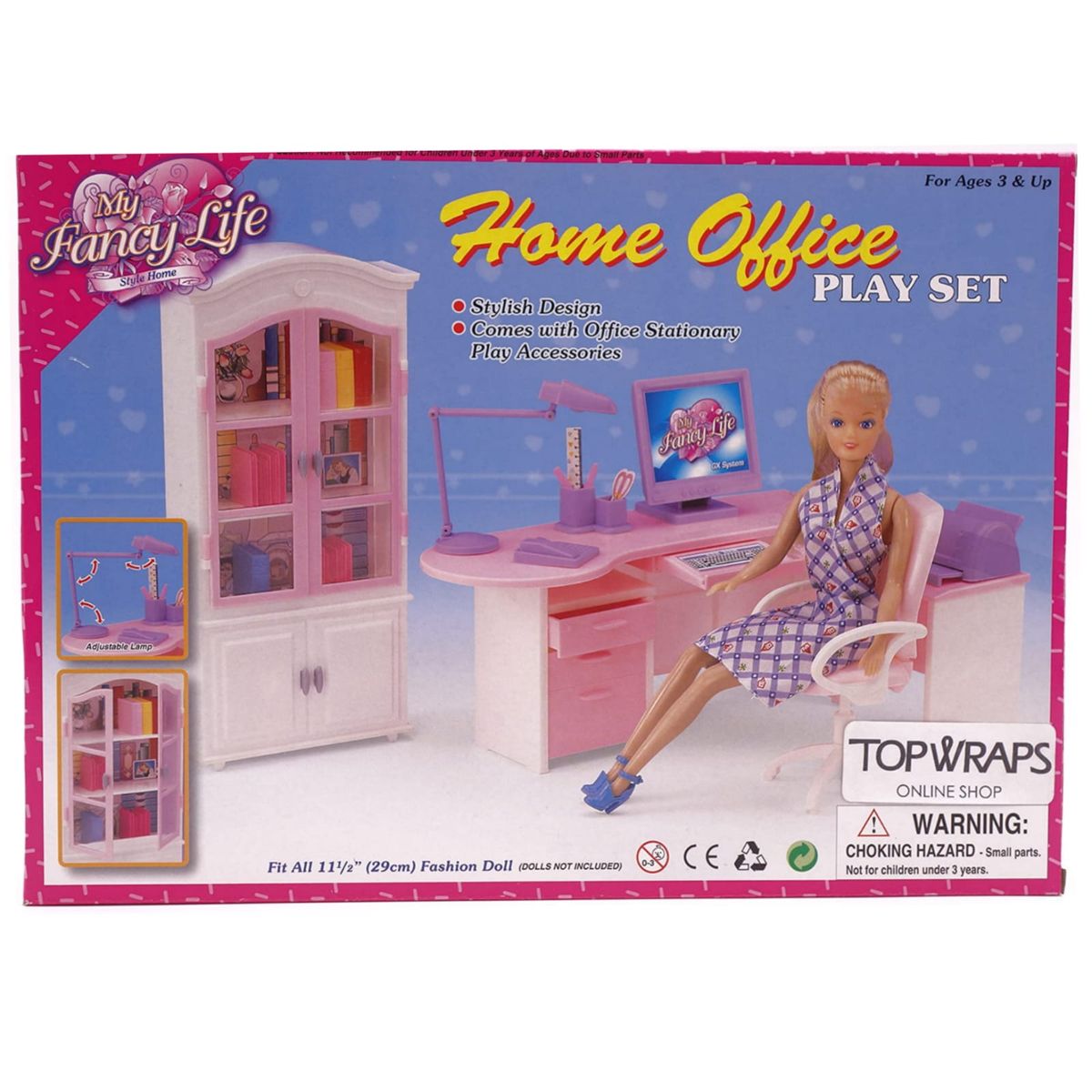 GENERICO - Set de Juego De Mueble Oficina Para Muñeca