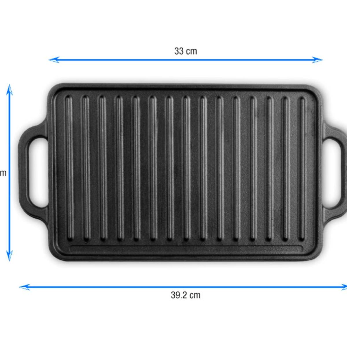 VICTORIA - Plancha Asadora Curada Reversible Rectang21X33