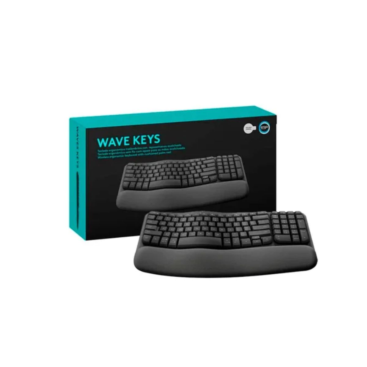 LOGITECH - Teclado Logitech Ergo Wave Wireless Bolt Bt Sp Graphite