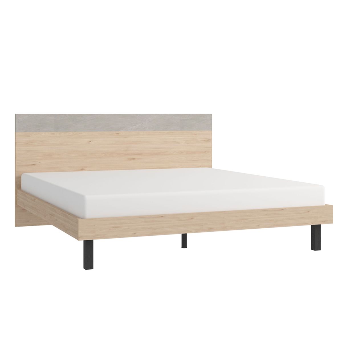 TUGO - Cama Emma 1.5 Plazas MDF Natural
