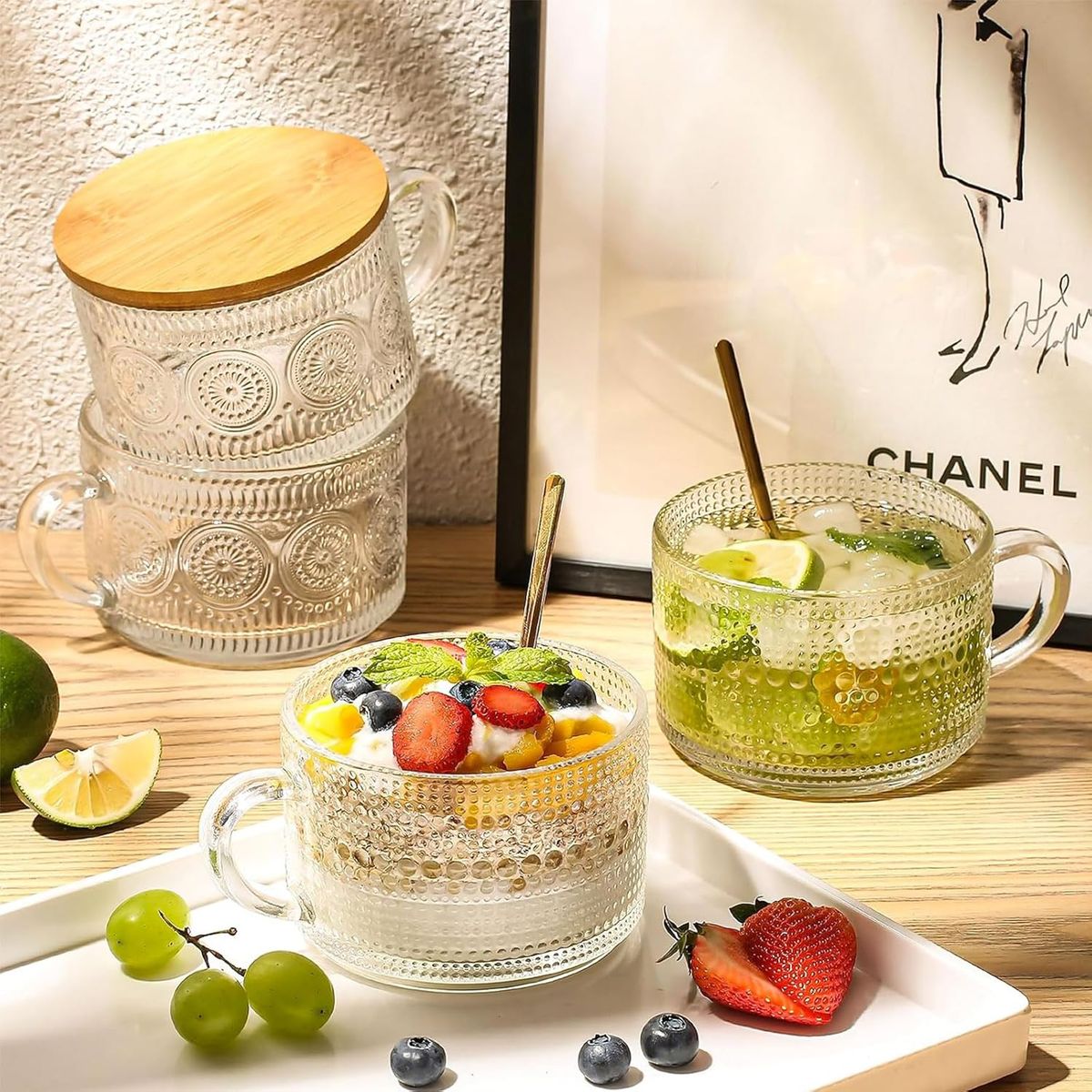 GENERICO - Set de 2 Tazas Vintage girasoles 400 ml