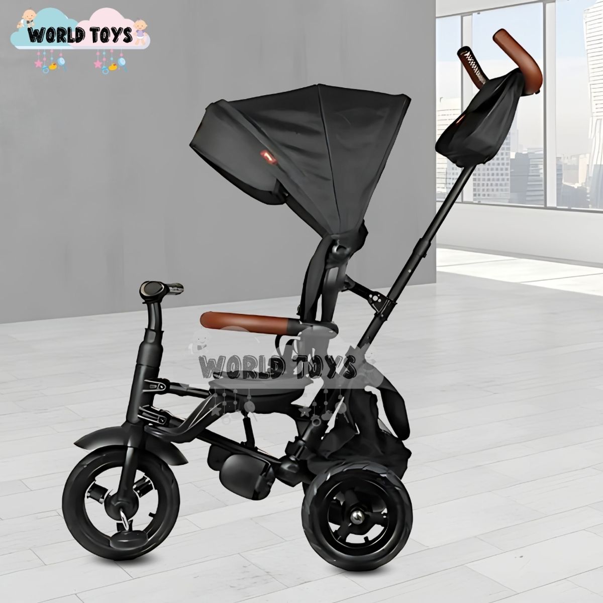 BABY - Triciclo Giratorio «RITO PREMIUM» Edición Limitada Black