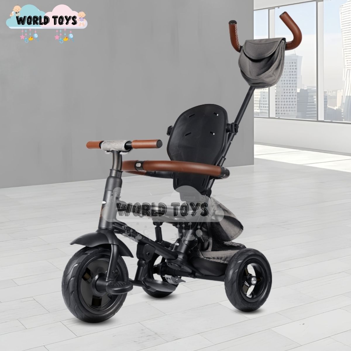 BABY - Triciclo Giratorio «RITO PREMIUM» Edición Limitada Gray