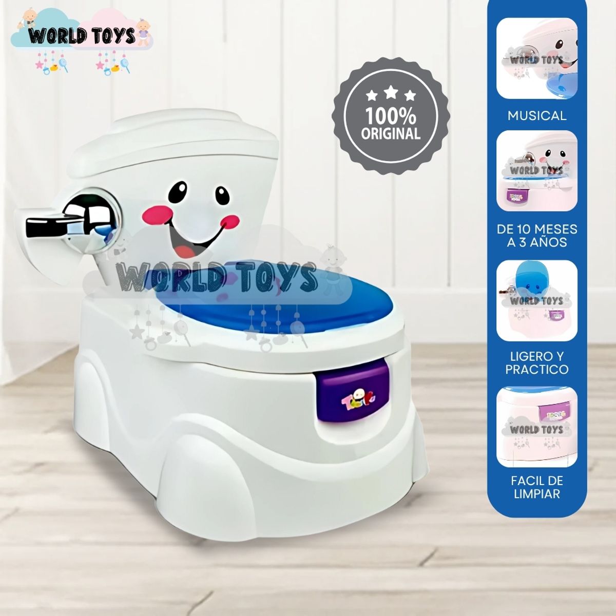 BABY - Baño Interactivo para Niños «WC TOY» Blue