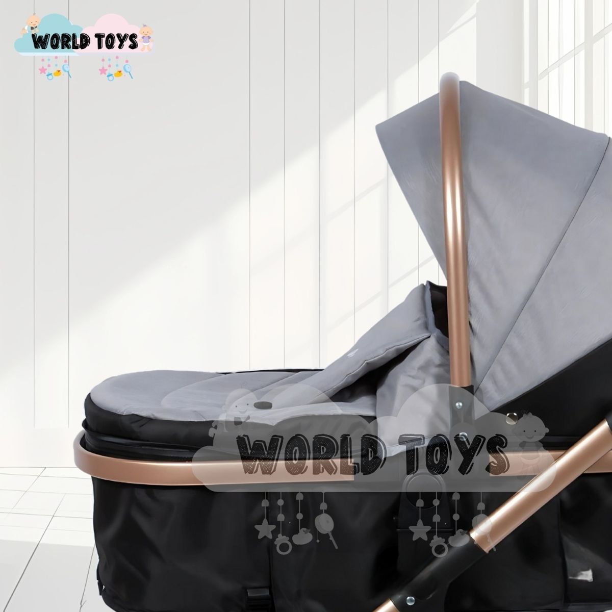 BABY - Coche Moisés «MILLION COMFORT» Edición Limitada Gray