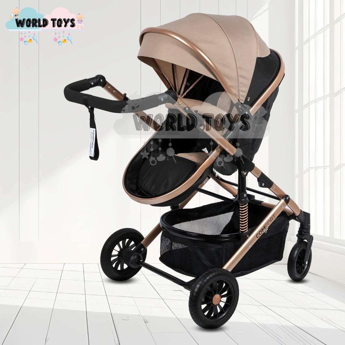 BABY - Coche Moisés «MILLION COMFORT» Edición Limitada Beige