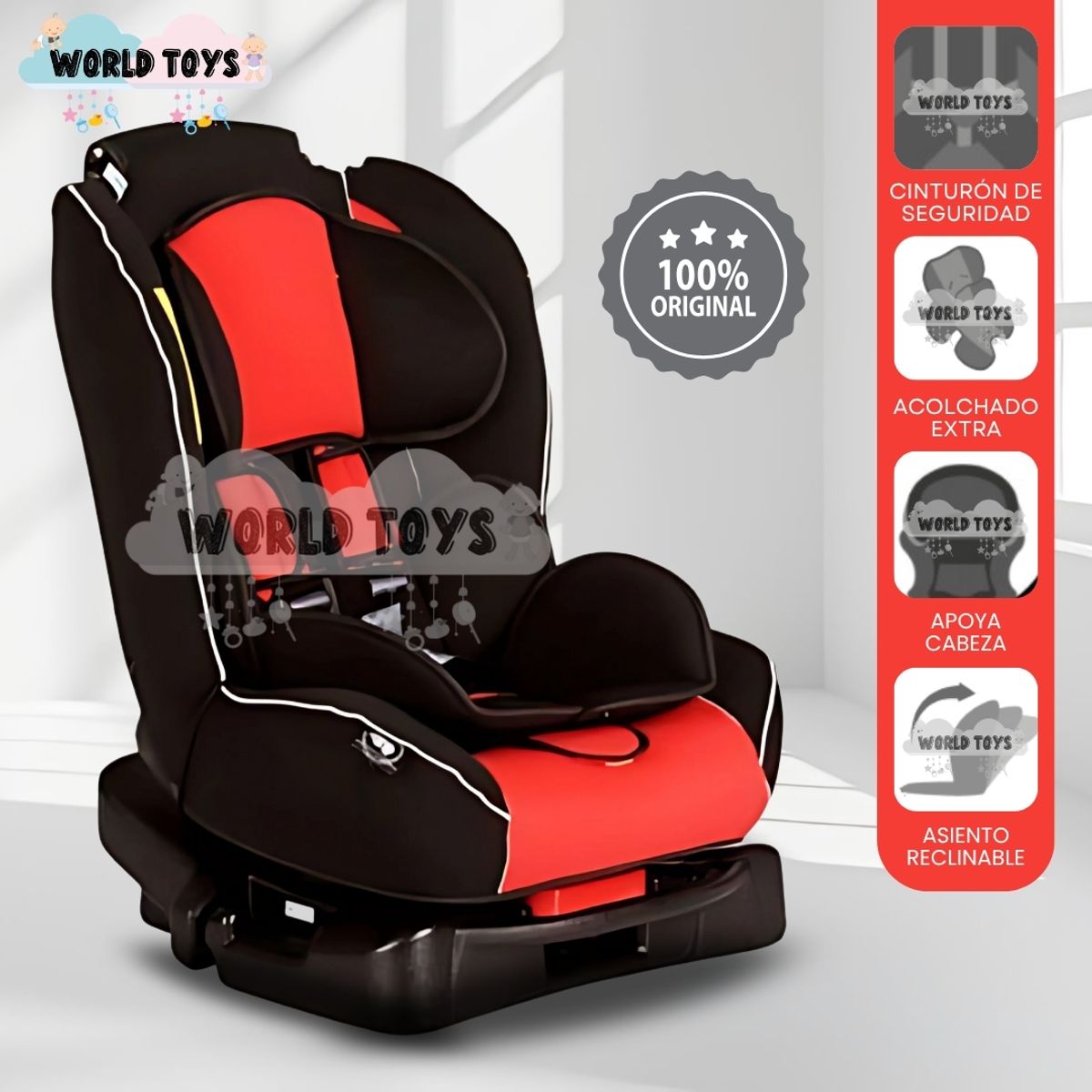 BABY - Silla de Auto para Bebé Infanti «JOURNEYS» Red