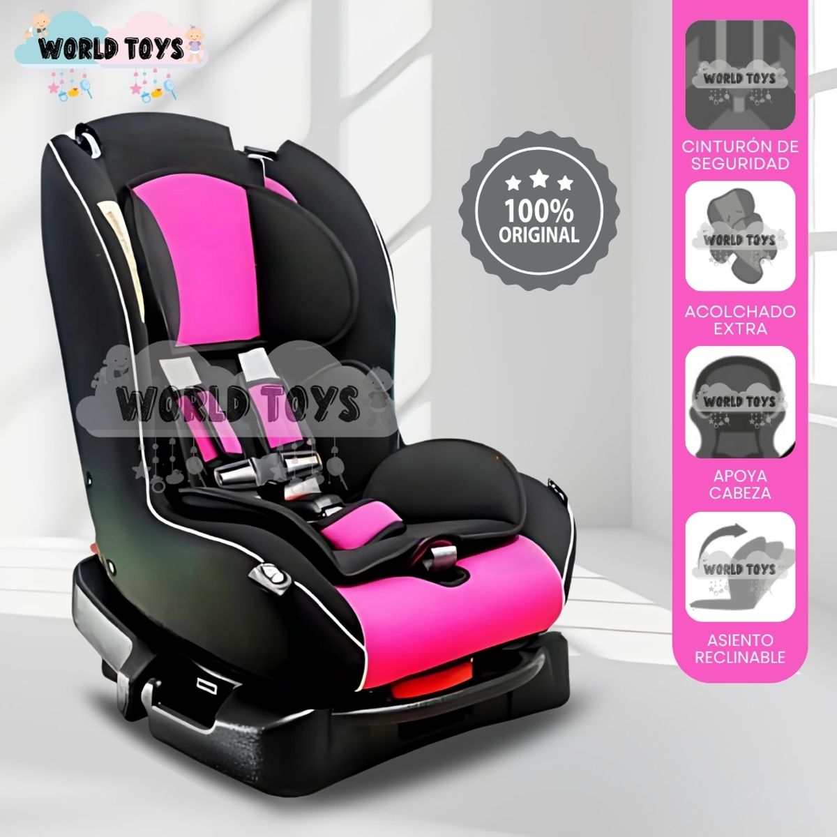 BABY - Silla de Auto para Bebé Infanti «JOURNEYS» Pink