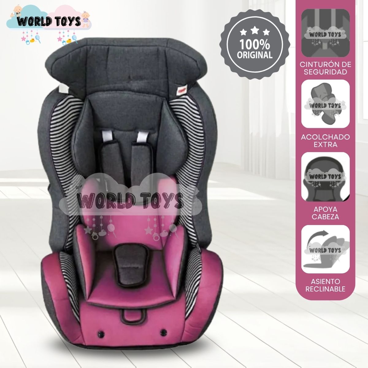 BABY - Silla De Auto para bebés «BUX» Edicion Limitada Pink