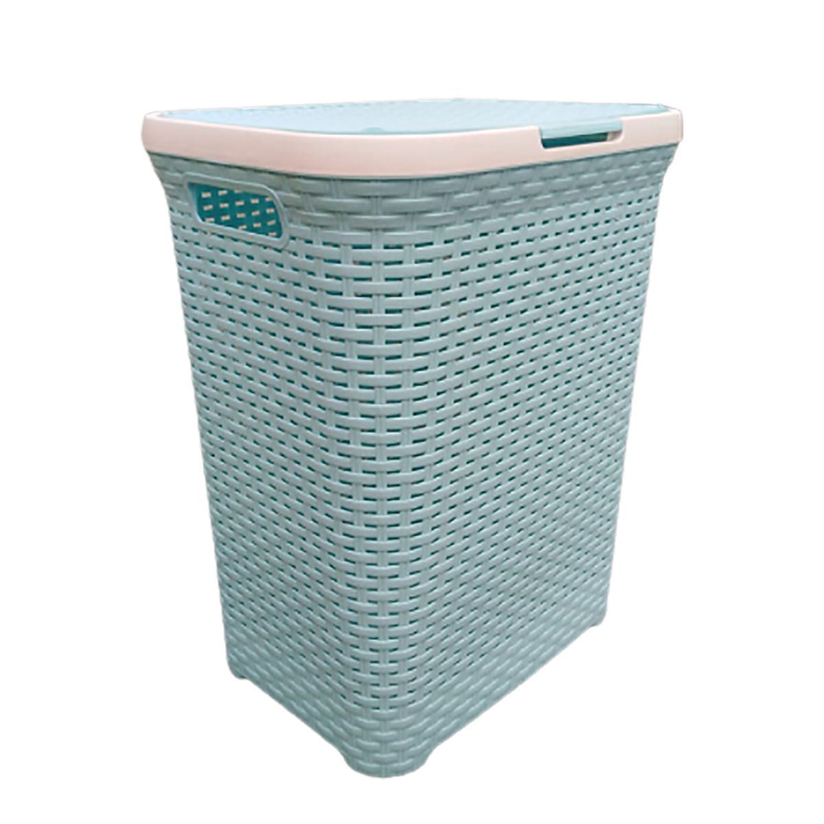 START FG - Cesta De Ropa Almacenamiento Tipo Ratan En Turquesa