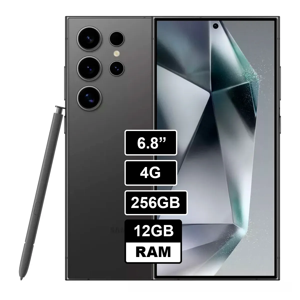 SAMSUNG - Samsung Galaxy S24 Ultra 5G 256 GB 12 GB RAM Titanium black