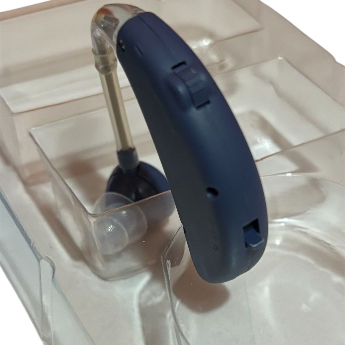 GENERICO - AUDIFONO AZUL  AURICULAR AMPLIFICADOR SORDERA SORDO RECARGABLE