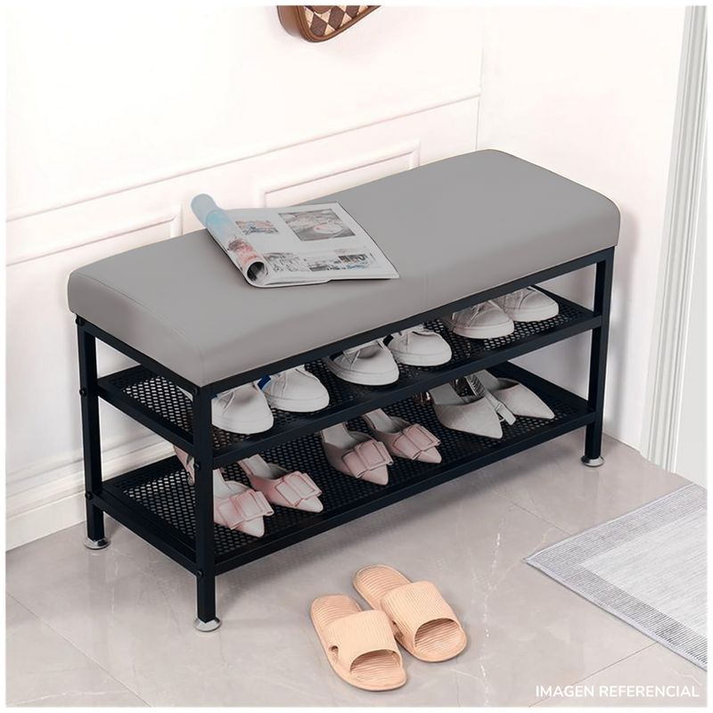INSPIRA MARKET - Zapatero Banco 2 Niveles con Asiento Acolchado