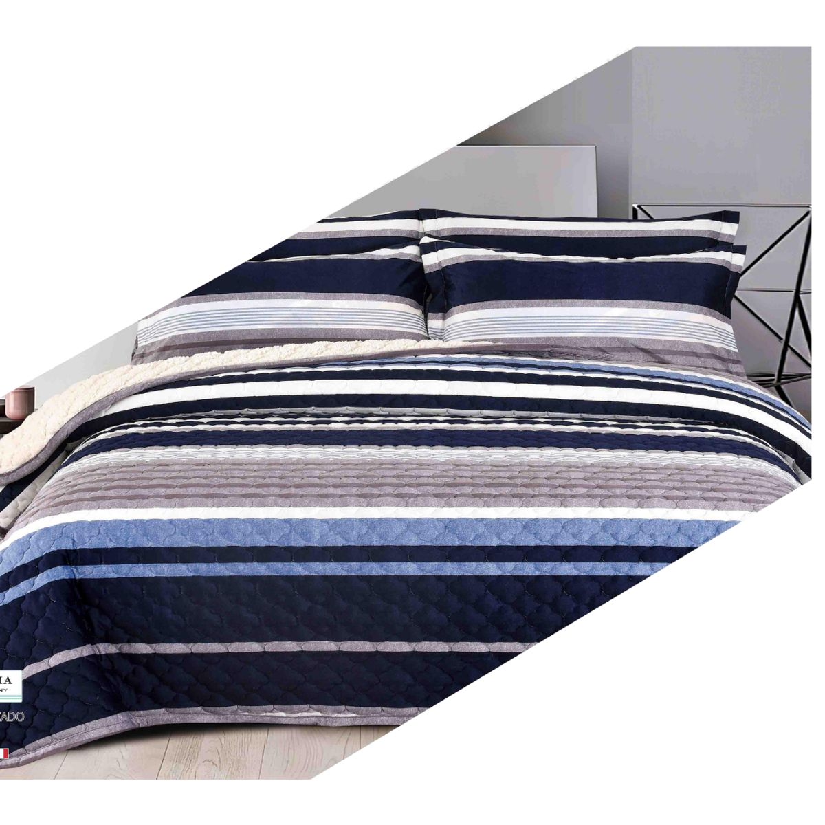 GENERICO - CUBRECAMA CON SHERPA 2 PLZ