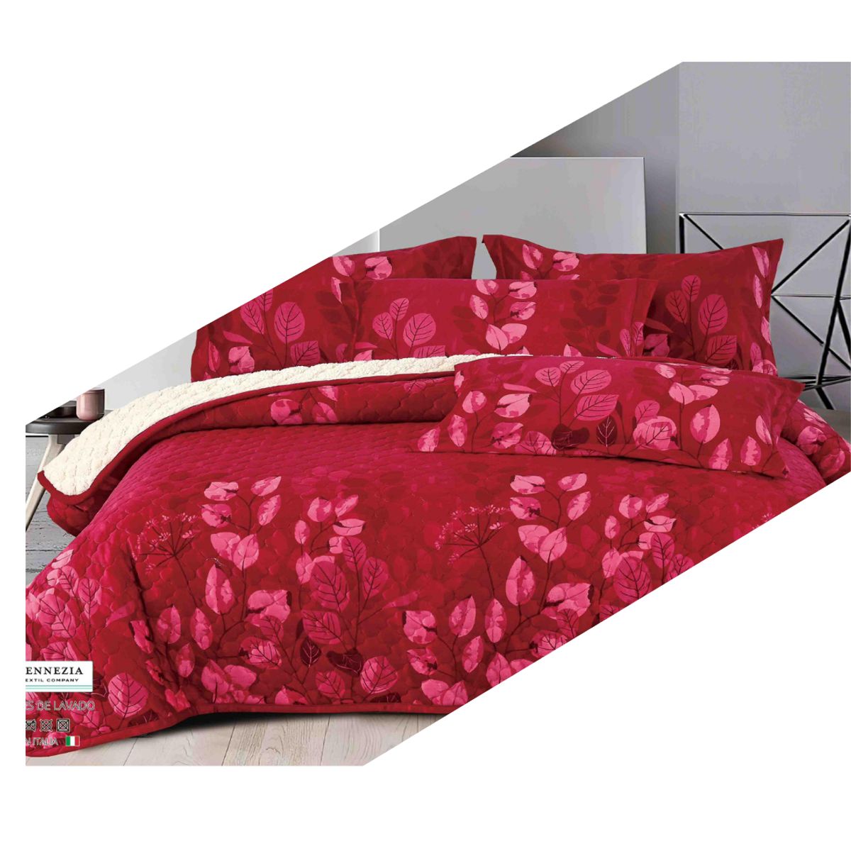 GENERICO - CUBRECAMA CON SHERPA 2 PLZ