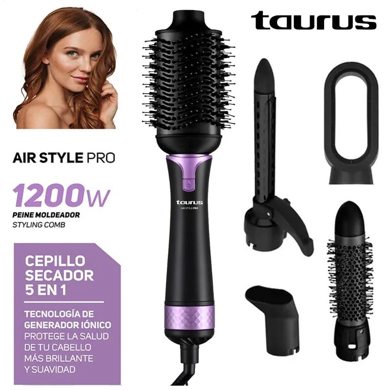 TAURUS - Cepillo Modeador 5 en 1 Mod. Air Style Pro
