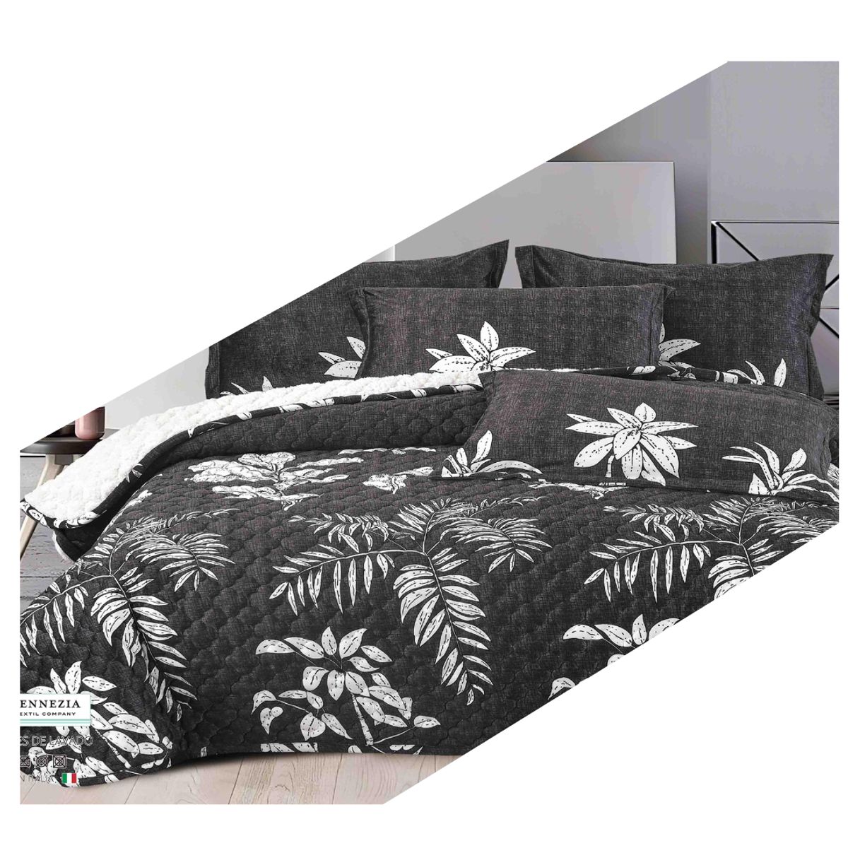 GENERICO - CUBRECAMA CON SHERPA 2 PLZ