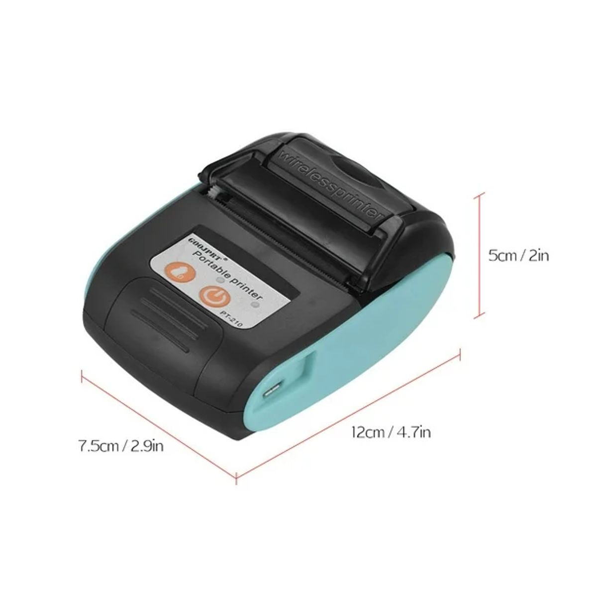 LIONTEC - Impresora Ticketera Térmica Portátil 57mm Bluetooth