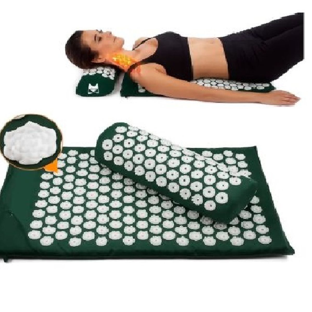 GENERICO - Mat Y Cojín - Estera De Yoga Acupuntura