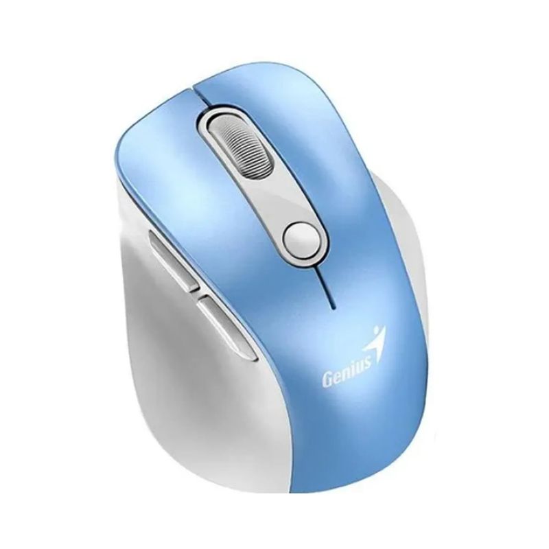 GENIUS - Mouse Genius Ergo 9000s Pro Dual Recargable Bt Azul Claro