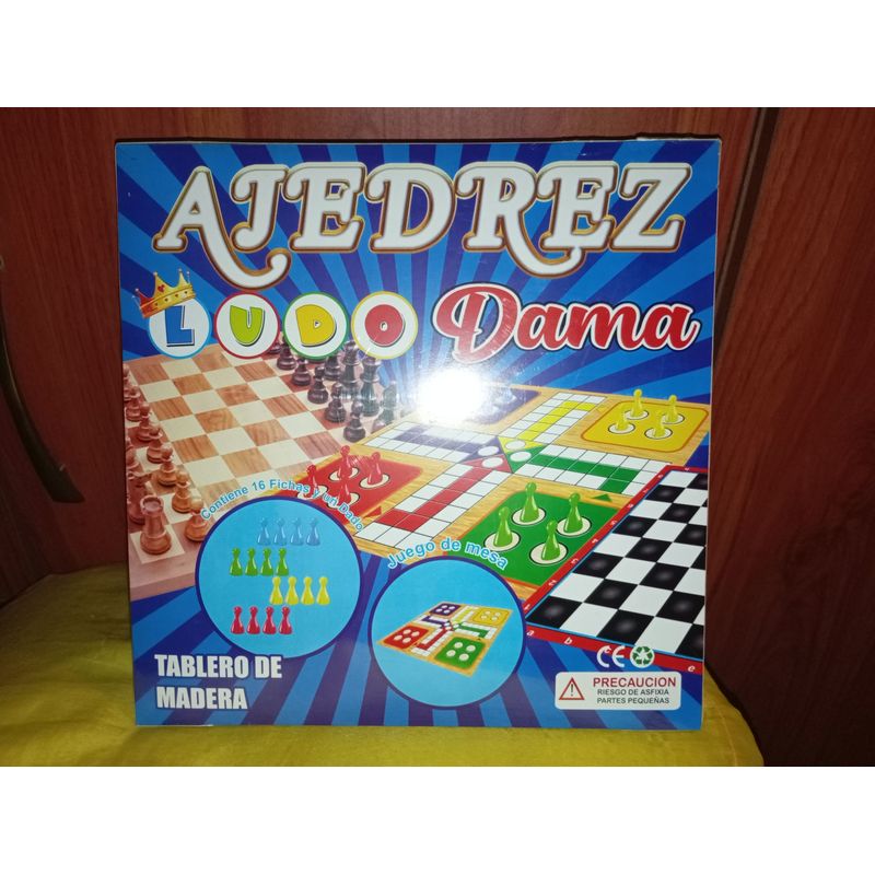 MORITA BAG STORE - JUEGO DE AJEDREZ, LUDO Y DAMAS 3 EN 1