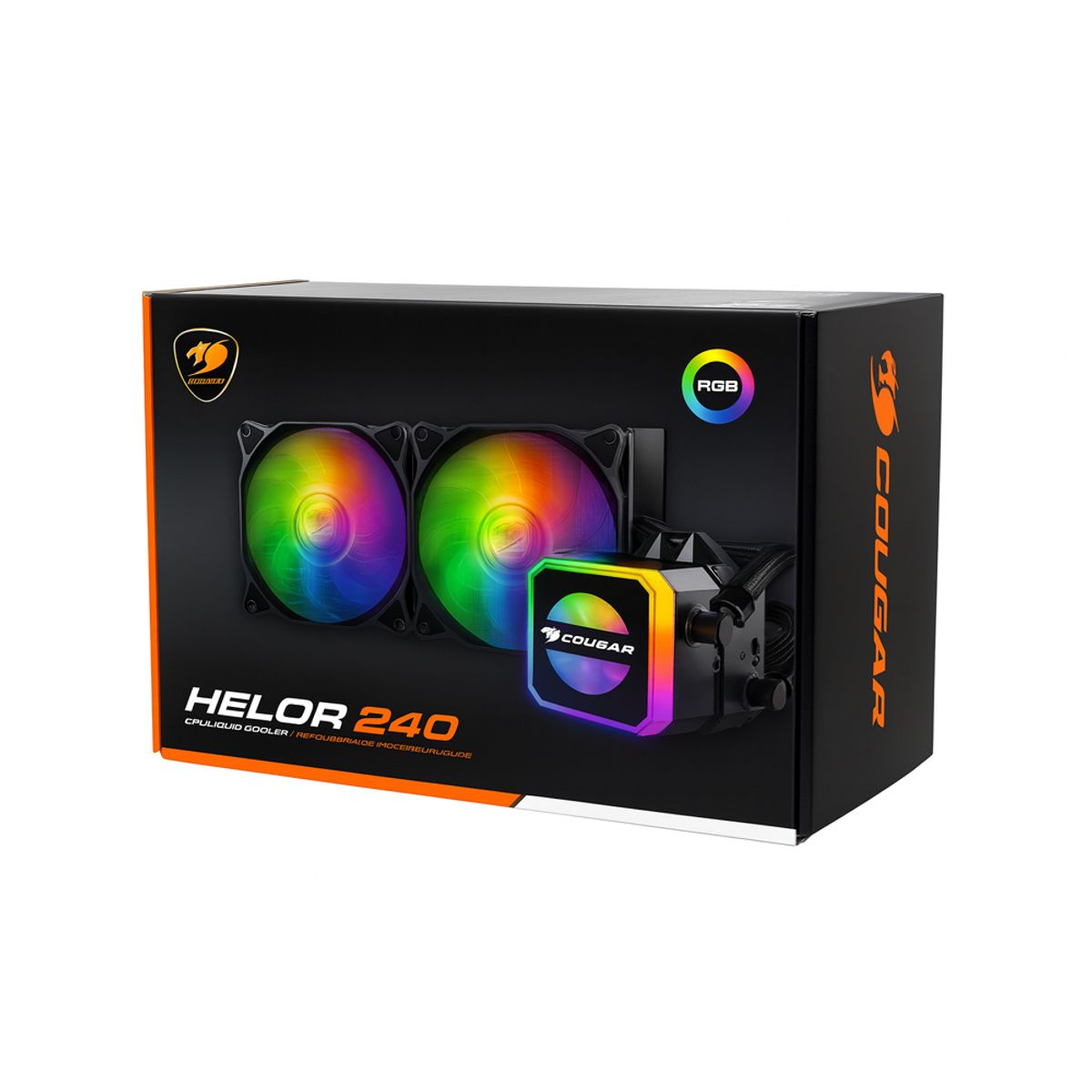 COUGAR - Refrigeración Líquida Cpu Cougar Helor 240 Rgb - Alto Rendimiento, Diseño Atractivo Y Fáci