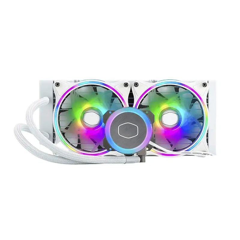 COOLER MASTER - Cooler Master Ml240 Illusion White - Sistema De Refrigeración Líquida Para Cpu, 240Mm, Efi