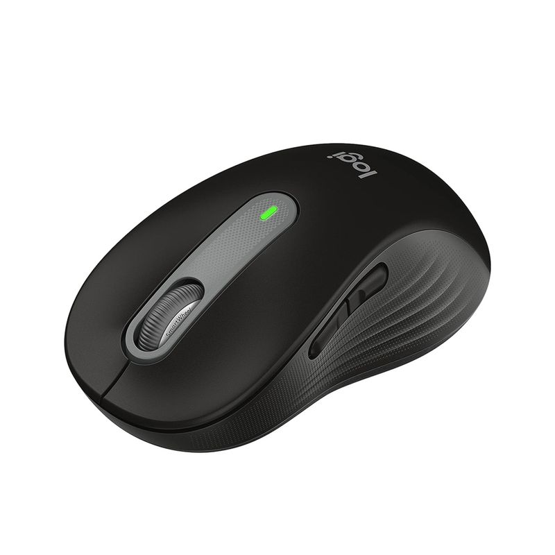 LOGITECH - Mouse Logitech Signature M650 Silent Large Izquierdo Inalámbrico Bluetooth Negro - Comodid