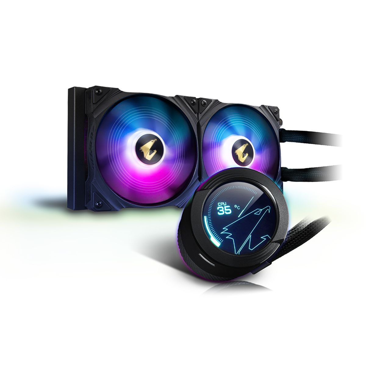 GIGABYTE - Cooler Líquido Para Cpu Gigabyte Aorus Waterforce 280Mm - Rendimiento Y Refrigeración Supe