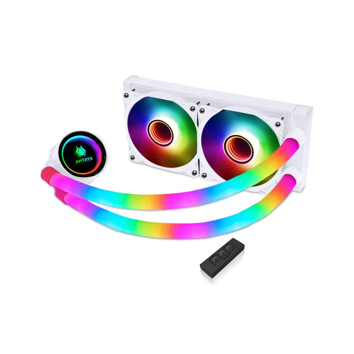 ANTRYX - Refrigeración Líquida Antryx Triton Infinity 240 Para Cpu - Blanco, Alto Rendimiento Y Dis