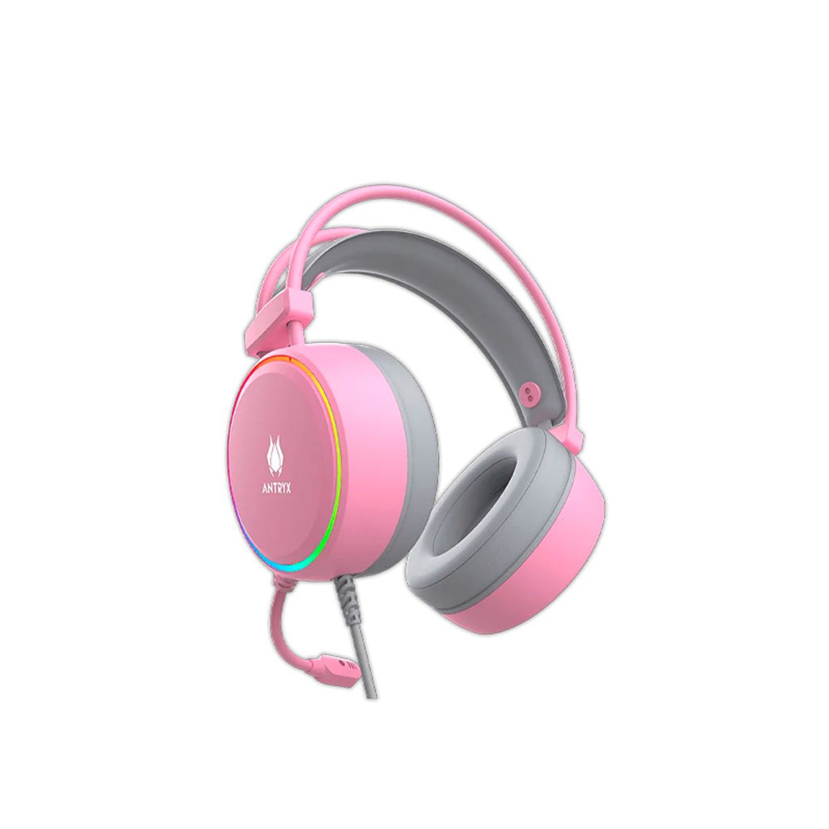 ANTRYX - Auriculares Gaming Antryx Kirby 7.1 Usb - Sonido Envolvente, Conexión Usb-C, Color Rosa