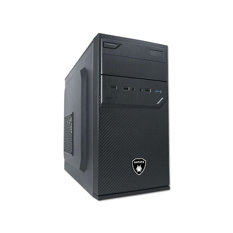 ANTRYX - Case Mid Tower Antryx Elegant 550M 350W - Diseño Moderno, Ideal Para Pc Gaming Y Uso Diari