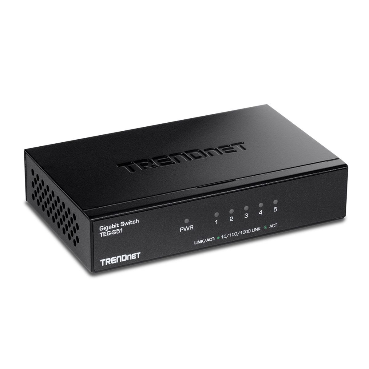 TRENDNET - Switch Gigabit Net Trendnet Teg-S51 De 5 Puertos, Carcasa Metálica, Alto Rendimiento Y Dur
