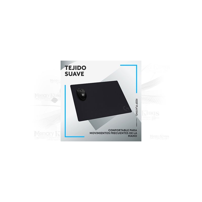 LOGITECH - Alfombrilla Logitech G G740 Para Gaming - Grande 460X600Mm, Superficie Óptima, Antidesliza